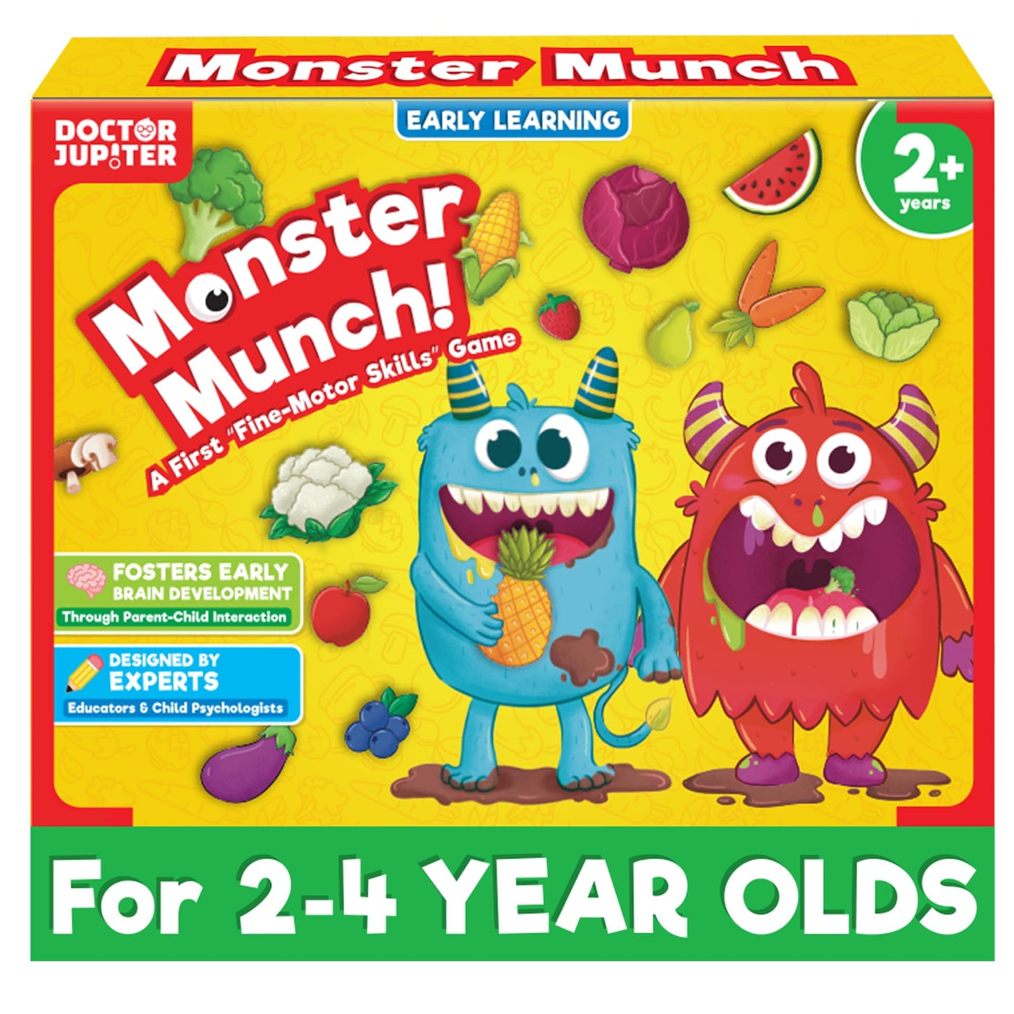 Doctor Jupiter Feed The Monster Game | Toys For Ages 2-4 | Christmas, Birthday Gift For 2 Year Old Boys And Girls | Toddler Toys