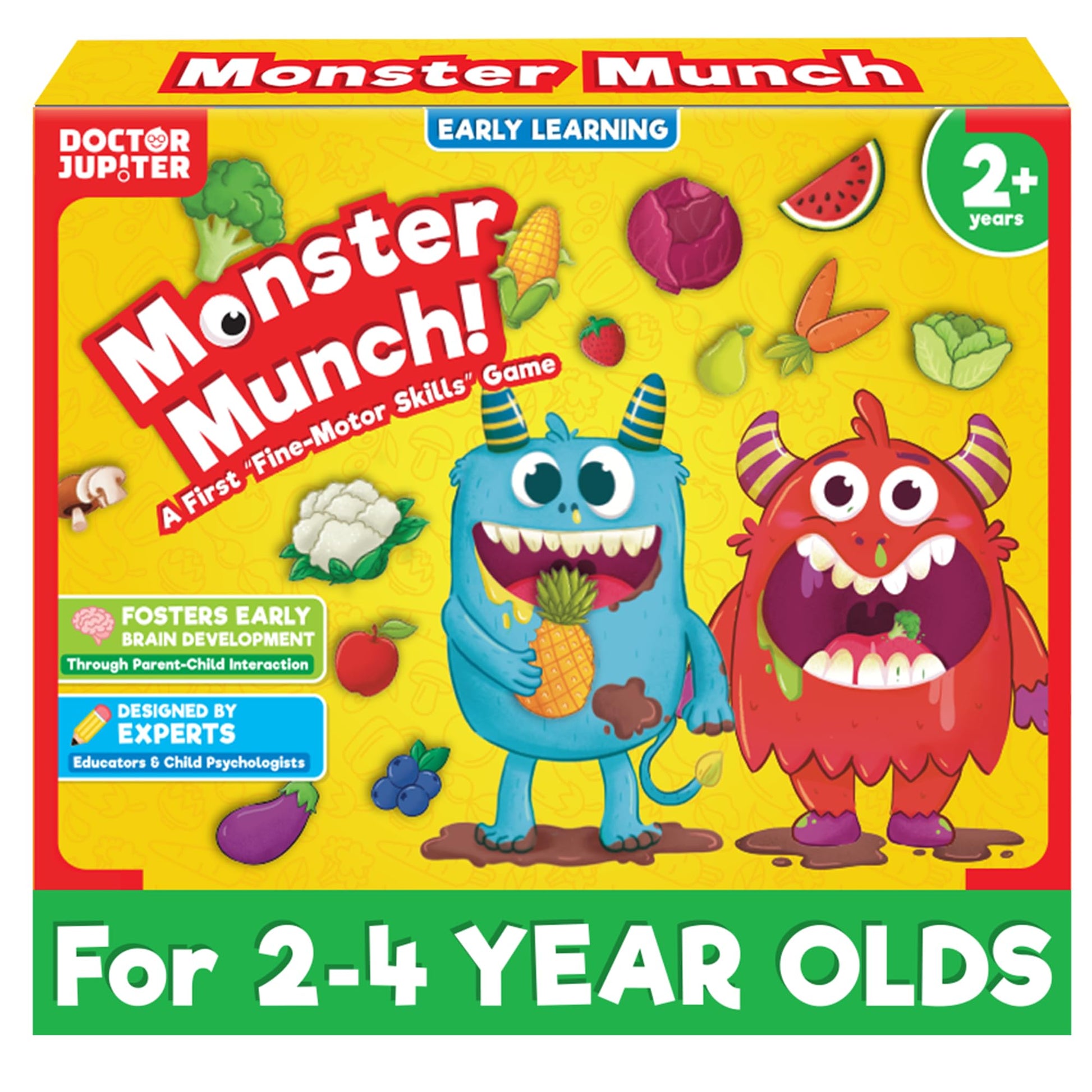 Doctor Jupiter Feed The Monster Game | Toys For Ages 2-4 | Christmas, Birthday Gift For 2 Year Old Boys And Girls | Toddler Toys