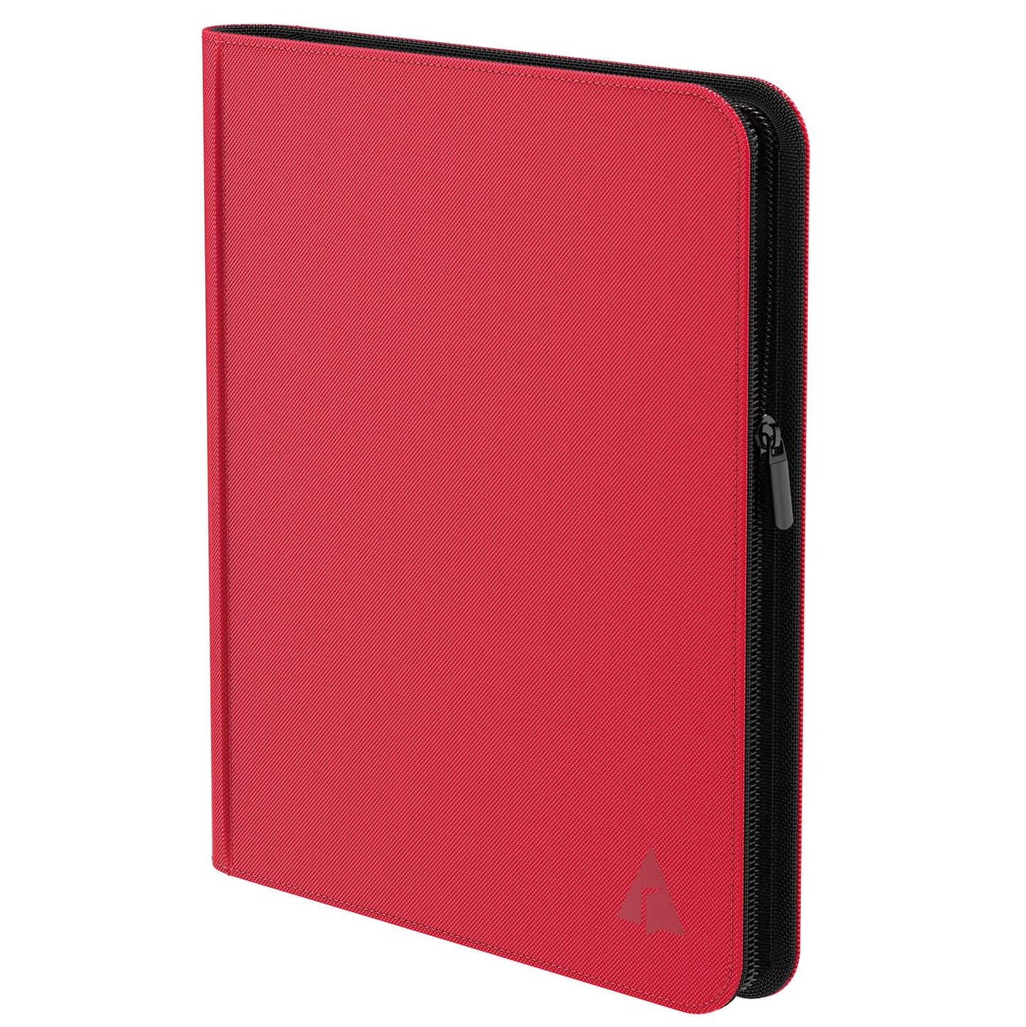 Rayvol enhanced 12-Pocket 720 Card Binder  Ringless Trading Card Album Folder - Side Loading Black Page Pocket Binder for TCG -Red