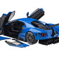 Ford Gt Le Mans Plain Color Version Blue 1/18 Model Car By Autoart