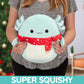 Squishmallows Original 10-Inch Richie The Easter Axolotl - Official Jazwares Plush - Collectible Soft & Squishy Stuffed Animal Toy - Add To Your Squad - Gift For Kids, Girls & Boys