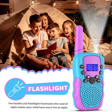 Selieve Outdoor Toys For Kids Ages 4-8, Walkie Talkies For Children Long Distance 22 Channels 2 Way Radio Interactive Toys Birth