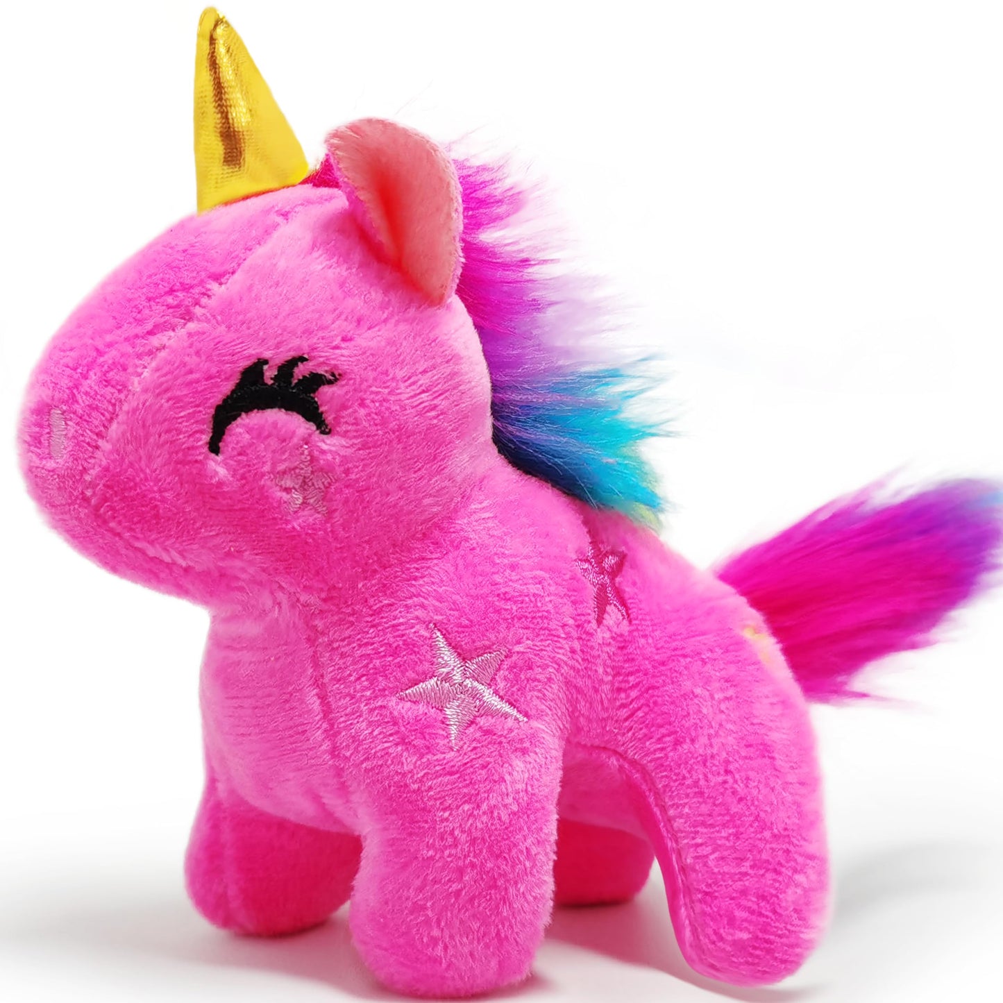 Pink Unicorn Stuffed Animals For Girls And Boys, Cute Unicorn Plush Toys Keychain, Soft And Fun Mini Plush Toy, Small Stuffed An
