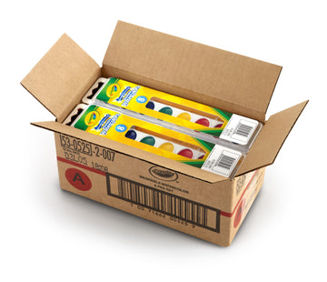 Crayola 8 Pan Set Washable Watercolors,12 Pack, Kids Indoor Activities At Home