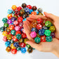 Skylety 200 Pieces Polyhedral Dice Sets with Black Pouch Compatible with RPG MTG Tabletop Role Playing Table Games Multi Colored