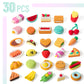 Mr. Pen- Food Erasers, 30Pcs, Take Apart Erasers, Fun Eraser for Kids, Food Eraser for Kids