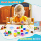 GAGATOAD 36 Colors Air Dry Clay Kit for Kids, Modeling Clay with Tools & Guide Book, Ages 3-12, Red/Orange/Yellow/Green/Blue/Purple/Black