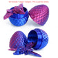 Flavery 3D Printed Flying Dragon In Egg - Easter Egg With 9'' Flexible Winged Dragon Inside, Colorful Fidget Toy, Birthday Gift,