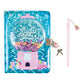 3C4G: Bubble Gum Glitter Locking Journal with Pen - 192 Pages, Take Notes-Design-Sketch, Three Cheers for Girls, Tweens & Kids A