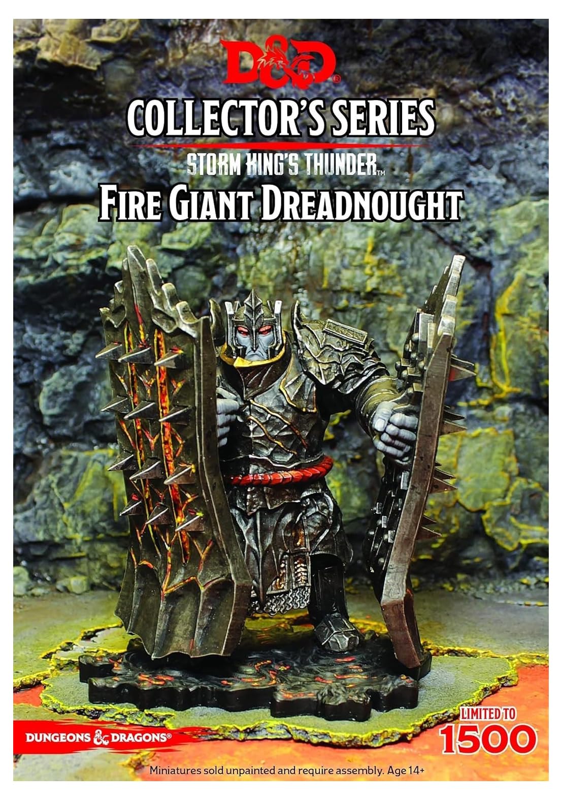 Gale Force Nine D&D Storm King's Thunder Fire Giant Dreadnought, Multicolor, Resin Model GF971057