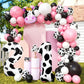 Lebery Cow Print Balloon 40 Inch Cow Print Number 1 Balloon, Black White Large Number Balloons For Holy Cow Im One Birthday Party, Cowgirl Theme Number Balloon For 1St Birthday Farm Animal Decor