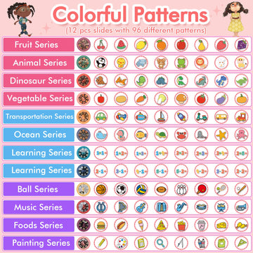 Drawing Projector for Kids,Tracing and Drawing Projector with 96 Slide Cartoon Patterns and 12 Color Brushs,Smart Art Sketcher P