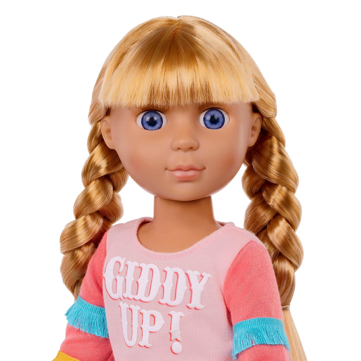 Glitter Girls - 14-Inch Equestrian Doll and Horse - Blue Eyes & Blond Hair - Tan Coat with Pink & Blond Mane - Removable Doll Cl
