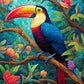 Cross & Glory - Mystical Mosaic: Toucan'S Paradise - 1000 Piece Jigsaw Puzzle For Adults | Vibrant Tropical Forest Art