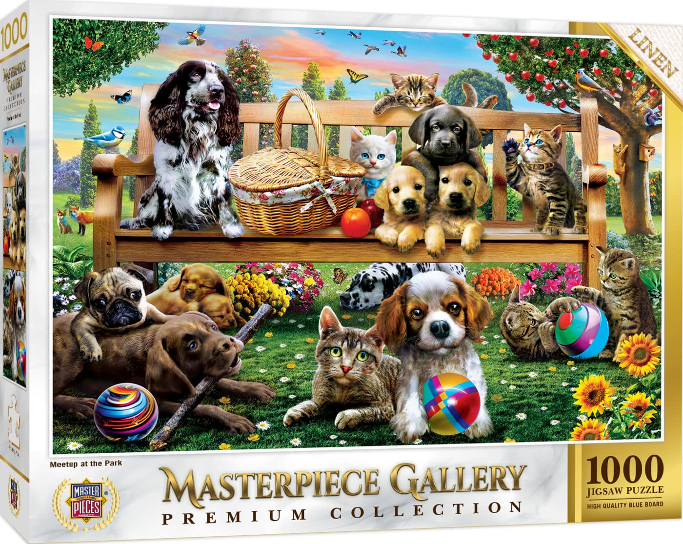 MasterPieces 1000 Piece Jigsaw Puzzle for Adults, Family, Or Youth - Meetup at The Park - 26.75x 19.25