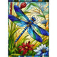 Sutinban Stained Glass Dragonfly 500 Piece Puzzles for mature-themed  Colorful Flower Jigsaw Puzzle 500 Pieces  Impossible Challenging mature-themed Puzzles for Happy Family Time  Great Gift for Puzzle Lovers