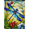 Sutinban Stained Glass Dragonfly 500 Piece Puzzles for mature-themed  Colorful Flower Jigsaw Puzzle 500 Pieces  Impossible Challenging mature-themed Puzzles for Happy Family Time  Great Gift for Puzzle Lovers