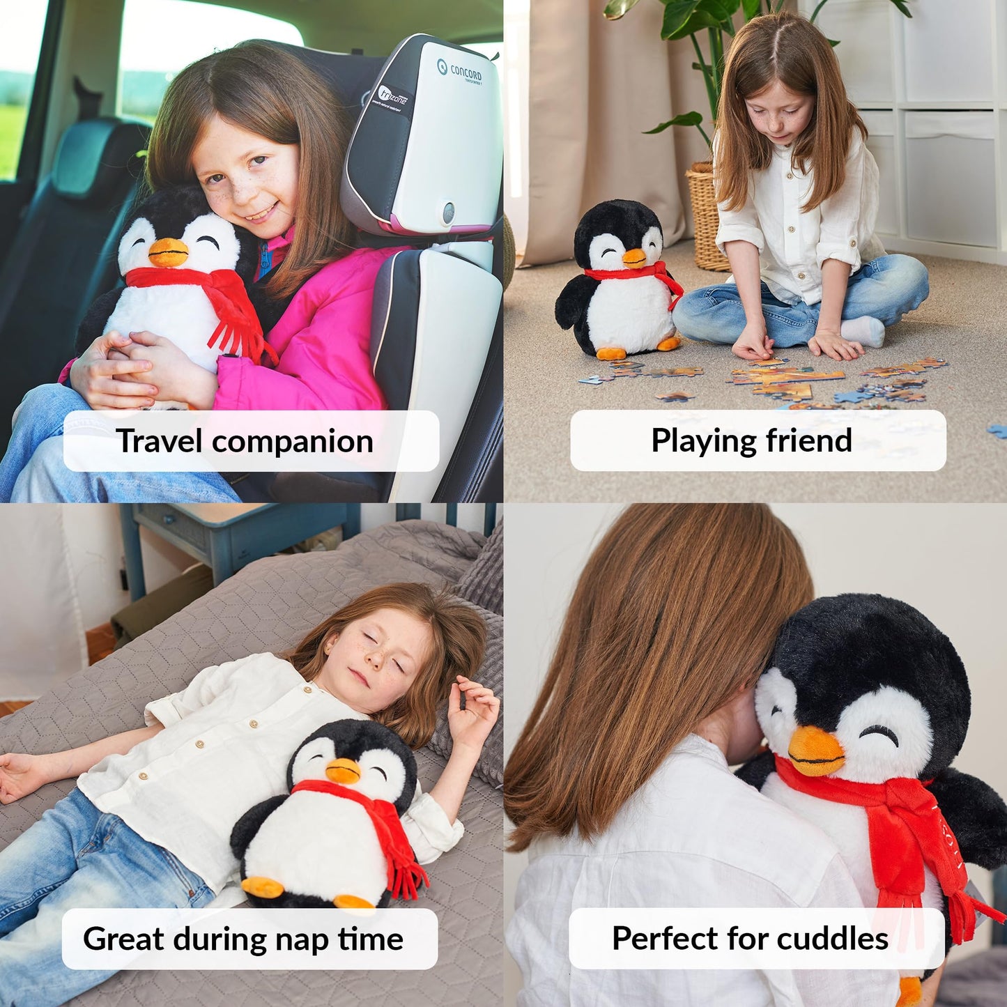 Odoxia Weighted Animals For Anxiety 3.1Lb Penguin | Stuffed Weighted Plush For Kids, Adults | Weighted Stuffed Animals | Weighted Plushies | Weighted Stuffed Plush | Weighted Plushie
