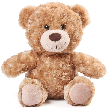 Benben Brown Teddy Bear Stuffed Animal, 12 Inch Cute Shaggy Stuffed Bear Plush Toy, Baby Shower Decoration, Valentines' Day Birt