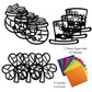 Vhale Suncatchers Craft 3 Sets (9 Cutouts) W Tissue Papers Stained Glass Effect Paper Sun Catcher Kit, Window Art, Classroom Crafts, Creative Art Projects, Kids Party Favors (St. Patrick'S Day)