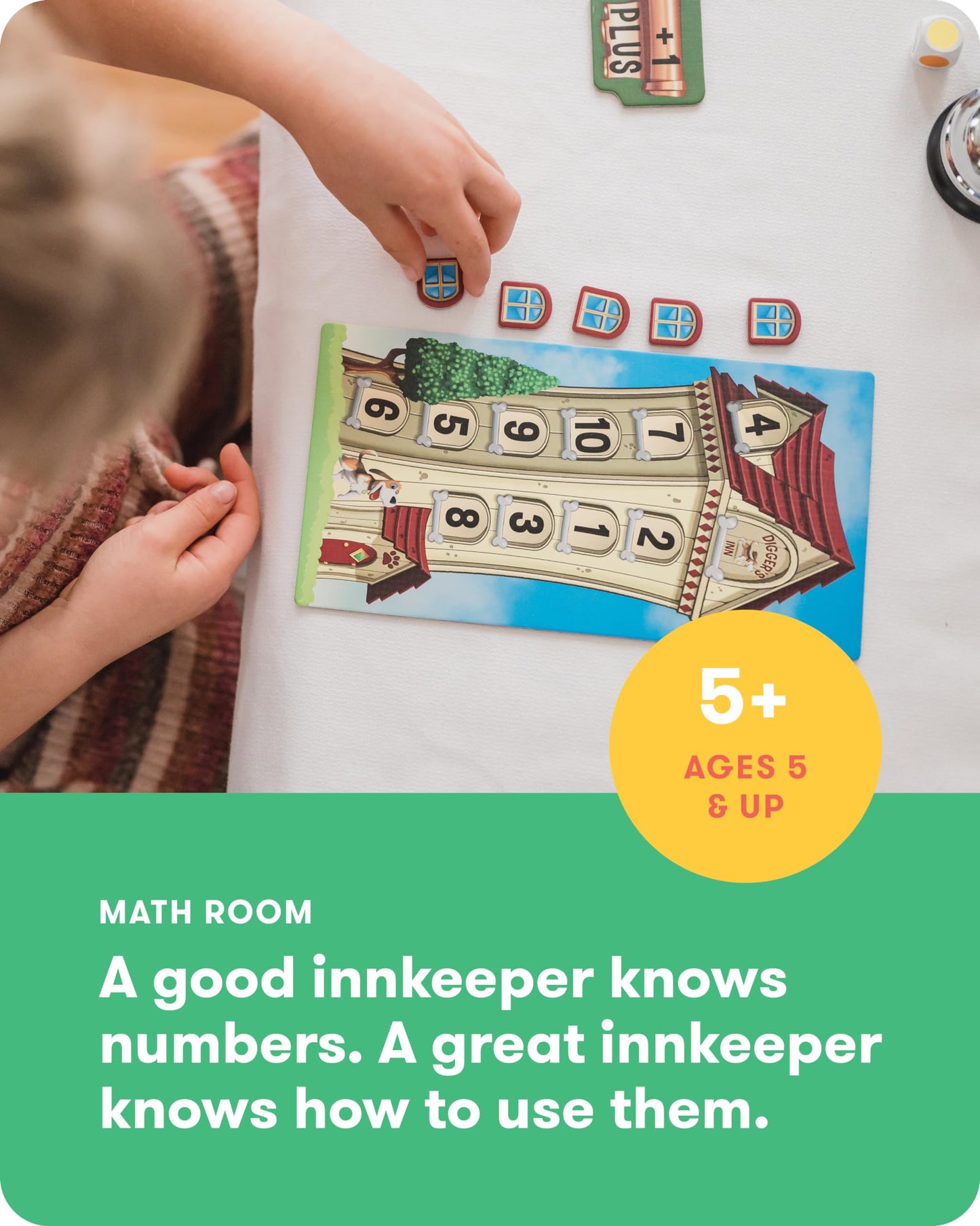 Simplyfun Math Room - Educational Math Game - Quick Thinking & Fun Math Games For Kids Ages 5 & Up - Fast Solving Addition & Subtraction Game - 2 To 4 Players