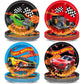 60Pcs 7 Hot Car Party Supplies Race Car Theme Dessert Plates Decorations Race Car Disposable Paper Plates Racing Tableware for K