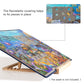 Becko Jigsaw Puzzle Board - Portable Puzzle Mat for 1000 Pieces, Non-Slip Flannelette, Gray