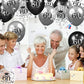 60Th Birthday Balloons Decorations 15Pcs Black Silver Happy 60Th Birthday Party Latex Confetti Balloons For Men Women 60Th Anniversary Happy Birthday Party Decor Supplies 12 Inches