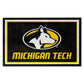 FANMATS NCAA Michigan Tech Huskies Michigan Tech University4x6 Rug, Team Color, One Sized