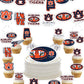 Auburn Tigers Party Supplies (42 Pieces) For Auburn University Graduation, Tailgating And Birthday Party Decorations With Banner