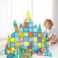 Megagontiles 106 Pcs Dinosaur Magnetic Tiles Set | Magnet Building Blocks Dino World Toys | Stem Authenticated| Magnet Tiles Animals For Toddlers Boys Girls Kids Age 3 4 5 6 7 8