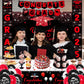 Graduation Decorations 2025, Red and Black Graduation Decorations Class of 2025 Congrats Grad Backdrop Tablecloths Banner Porch
