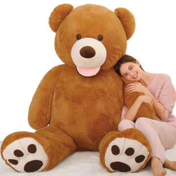 Maogolan Giant Teddy 6 Feet Tall, Valentines Gift - Adorable Human Size Bear Plush For Girlfriend, Boyfriend, Wife, Long Distance