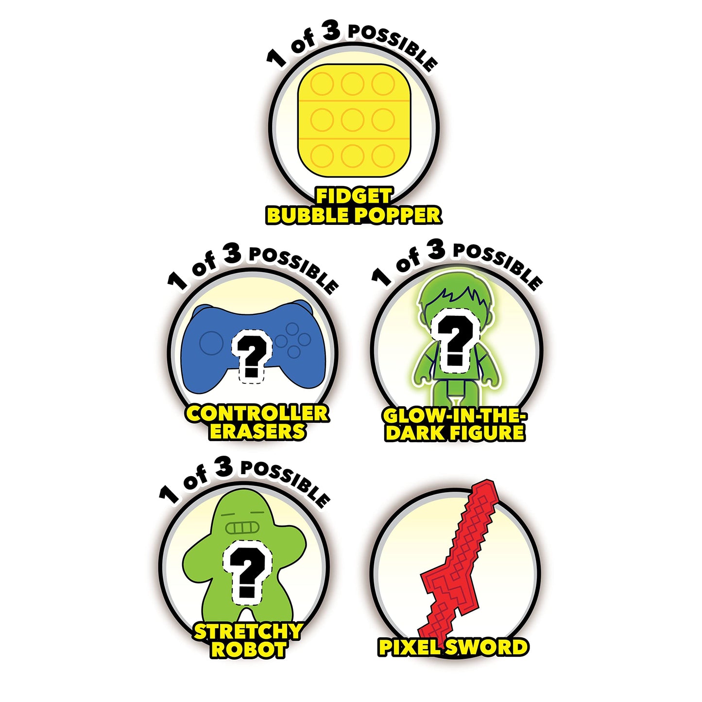 Ryan's World Surprise Arcades  11-pieces  4 Arcade Game-Containers  Glow-in-the-Dark Figure  Kids Toys for Ages 3 Up by Just Play