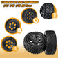 RC Station 12mm Hex RC Wheels and Tires for Hyper Go H16BM H14BM Tires and Wheels 1/14 1/16 with Foam Inserts for Traxxas Wltoys