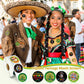 DECYOOL 800 Pcs Hispanic Heritage Month Stickers Roll, Spanish Hispanic Label Stickers Bulk for Kids Students Teachers Latino Hi