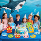60PCS Under the Sea Party Decoration Ocean Creatures Birthday Paper Plates 7In Sea Animal Dessert Disposable Tableware Set for U
