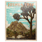 MyPuzzle Joshua Tree National Park - Where Trees Thrive in The Desert  Vintage Travel Poster - enhanced 100 Piece Jigsaw Puzzle for mature-themeds