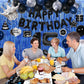 15Th Birthday Decorations For Boys, Blue Black Happy 15Th Birthday Decorations Boy 15 Year Old Birthday Balloons Banner, Tablecl