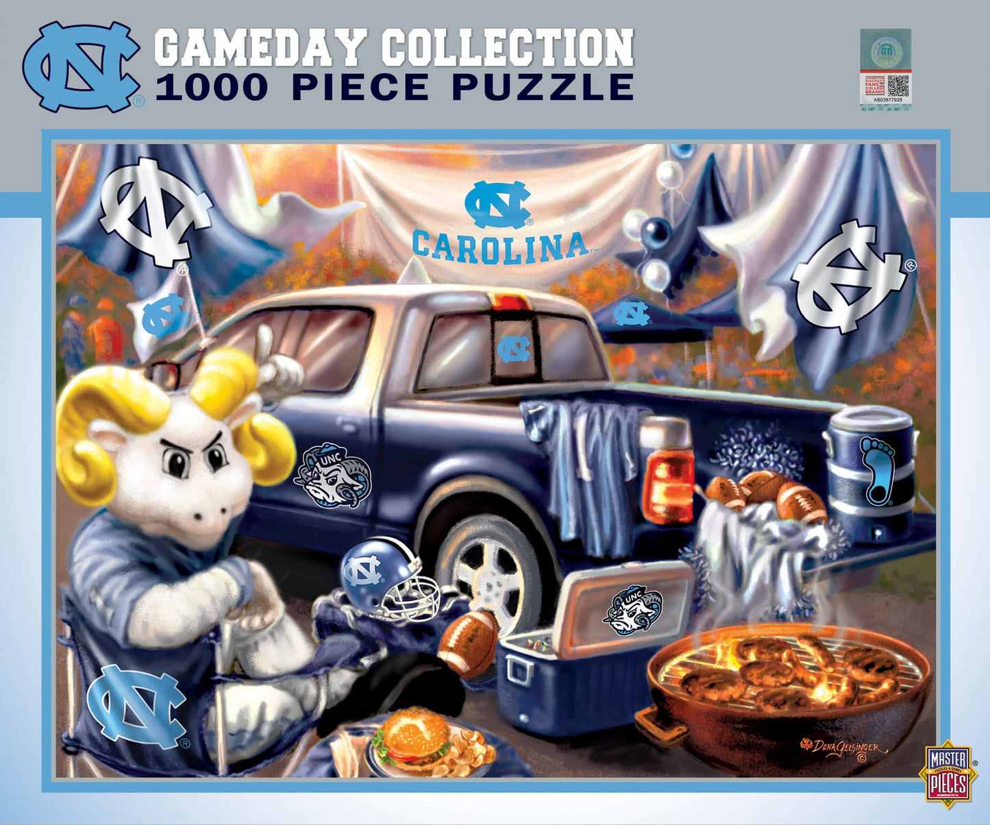 MasterPieces Detroit Lions 1000-Piece Gameday Tailgate Puzzle - Officially Licensed NCAA  Suitable for Framing  Age 14+