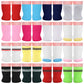 Honoson 16 Pairs Doll Socks For American 18 Inch Doll, Baby Doll Socks 18 Inch Doll Accessories Gifts For Holiday Birthday, Mult