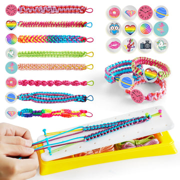 PREPOP Friendship Bracelet String Making Kits - Popular Toys for 7 8 9 10 11 12+ Year Old Girls, DIY Arts and Crafts Bracelets M