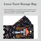 Knana 2Pcs Tarot Card Holder - Linen Tarot Deck Mat with Layout Pattern, Large Tarot Card Storage, Tarot Accessories (Star & But
