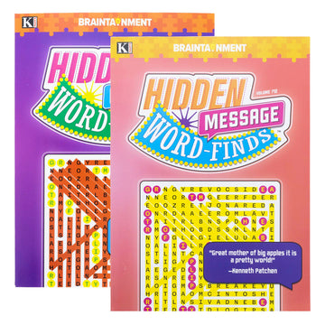 Hidden Message Word-Finds Set Of 2, Volumes May Vary (See Seller Comments For Volumes) By Kappa