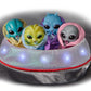 The Ashton-Drake Silicone Alien Baby Doll Zoe, 4 Inches, with Blanket, Diaper and Pacifier, Glittery Skin