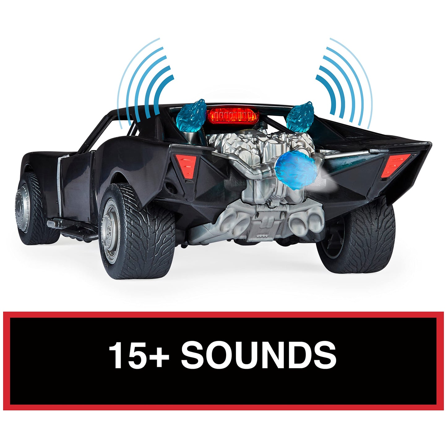 Dc Comics, Batman Batmobile With 4” Batman Figure, Lights And Sounds, The Batman Movie Collectible, Kids Toys For Boys And Girls Ages 4 And Up