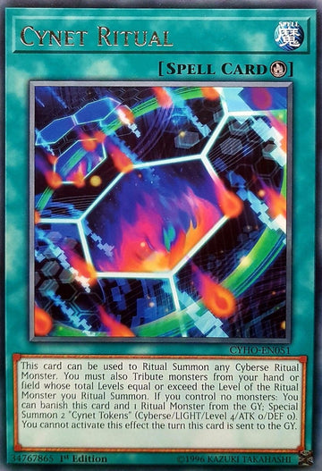 Yu-Gi-Oh! - Cynet Ritual - Cyho-En051 - Rare - 1St Edition - Cybernetic Horizon