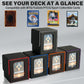 Jaffzora Card Deck Box For Mtg Commander, Magnetic Card Display Case, Tcg Card Storage Box, Holds 100 Double-Sleeved Cards, Blac