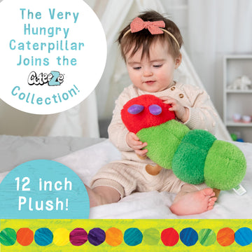 KIDS PREFERRED Eric Carle Very Hungry Caterpillar Cuteeze Extra Soft Plush Stuffed Animal Toy for Baby and Toddler Boys and Girl