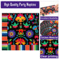 100Pcs Mexican Fiesta Party Plates And Napkins Party Supplies Mexico Tableware Dinnerware Set Party Decorations For Dia De Los M
